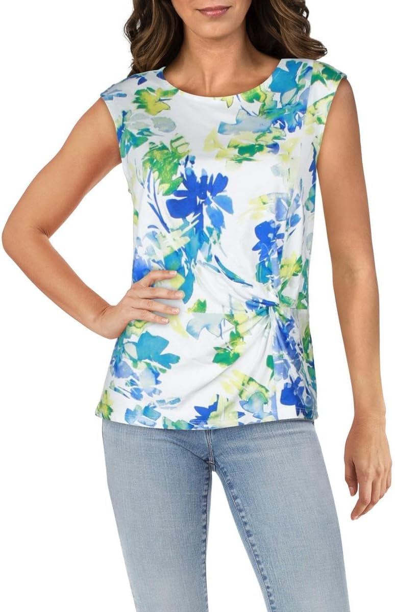 Calvin Klein Women's Sleeveless Printed Top