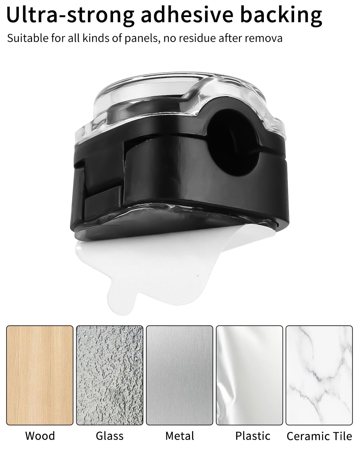 8 Clip Ferma Cavi Magnetiche FAOKZE - Organizzatore Cavi Per Scrivania, Auto, Casa - Foto 4