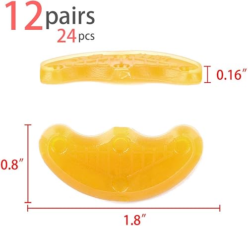 Miniatura 2 de uxcell Zapatos de goma antideslizantes Suela Saver Talón, puntas de reparación de 24 piezas, 24 unidades (paquete de 1) marrón, Marrón