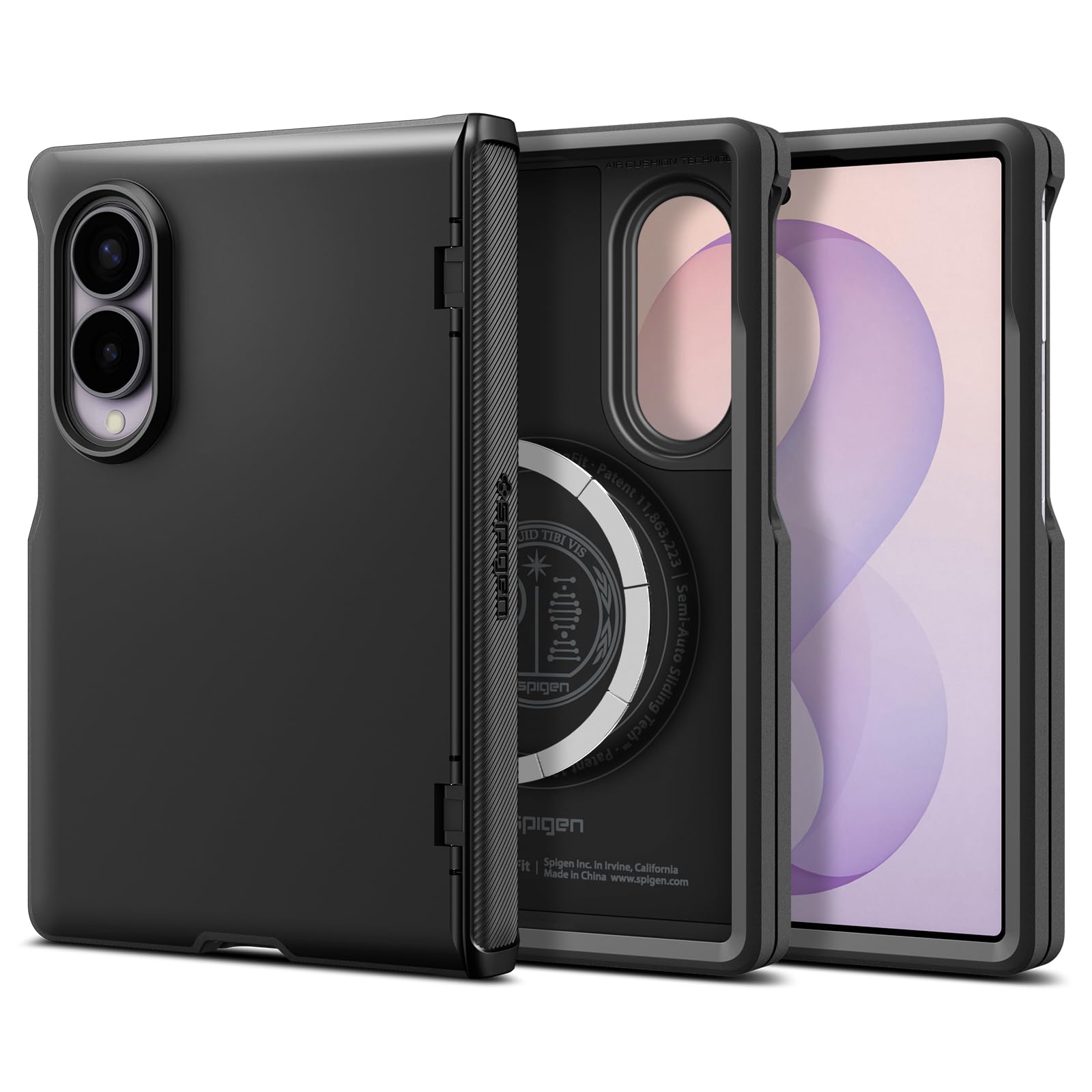 Spigen Slim Armor Pro MagFit Case for Samsung Galaxy Z Fold 8, Black | Magsafe, Hinge Protection, Slim Fit, Wireless Charging, Thermoplastic Polyurethane, Poly Carbonate, Matte-image-38