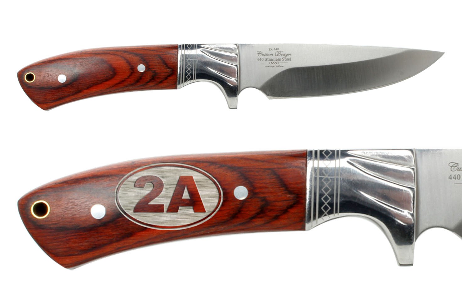 NDZ Performance Elkridge 4.5 Straight Back Fixed Blade Knife Full-Tang Bolster 2A Second Amendment