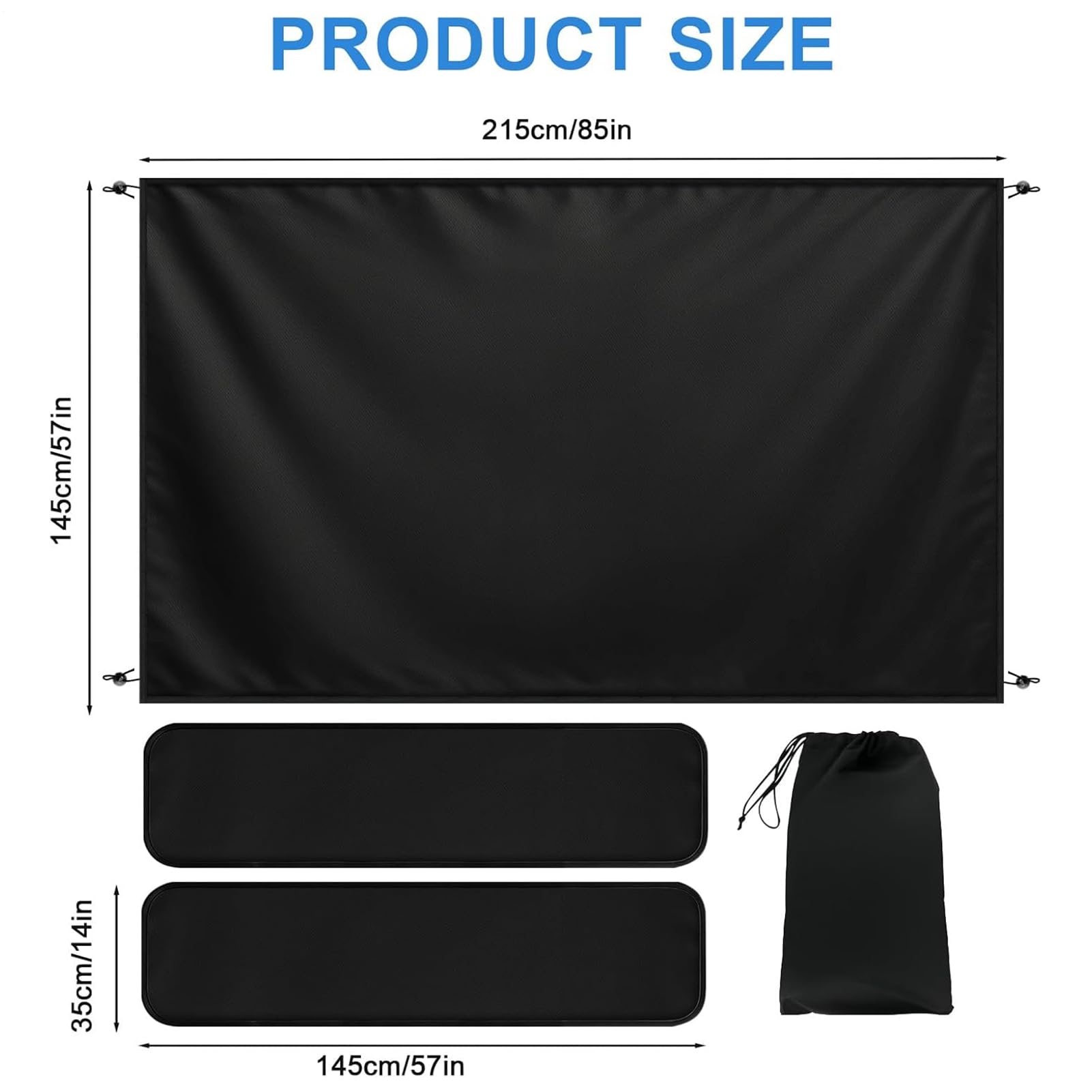 Rideau de Douche pour Hayon Fourgon Van, Cabine Extérieure Intimité Double Face, Tente Camping-Car Magnétique Imperméable en Tissu Oxford 600D sans Perçage, Portable avec Sac