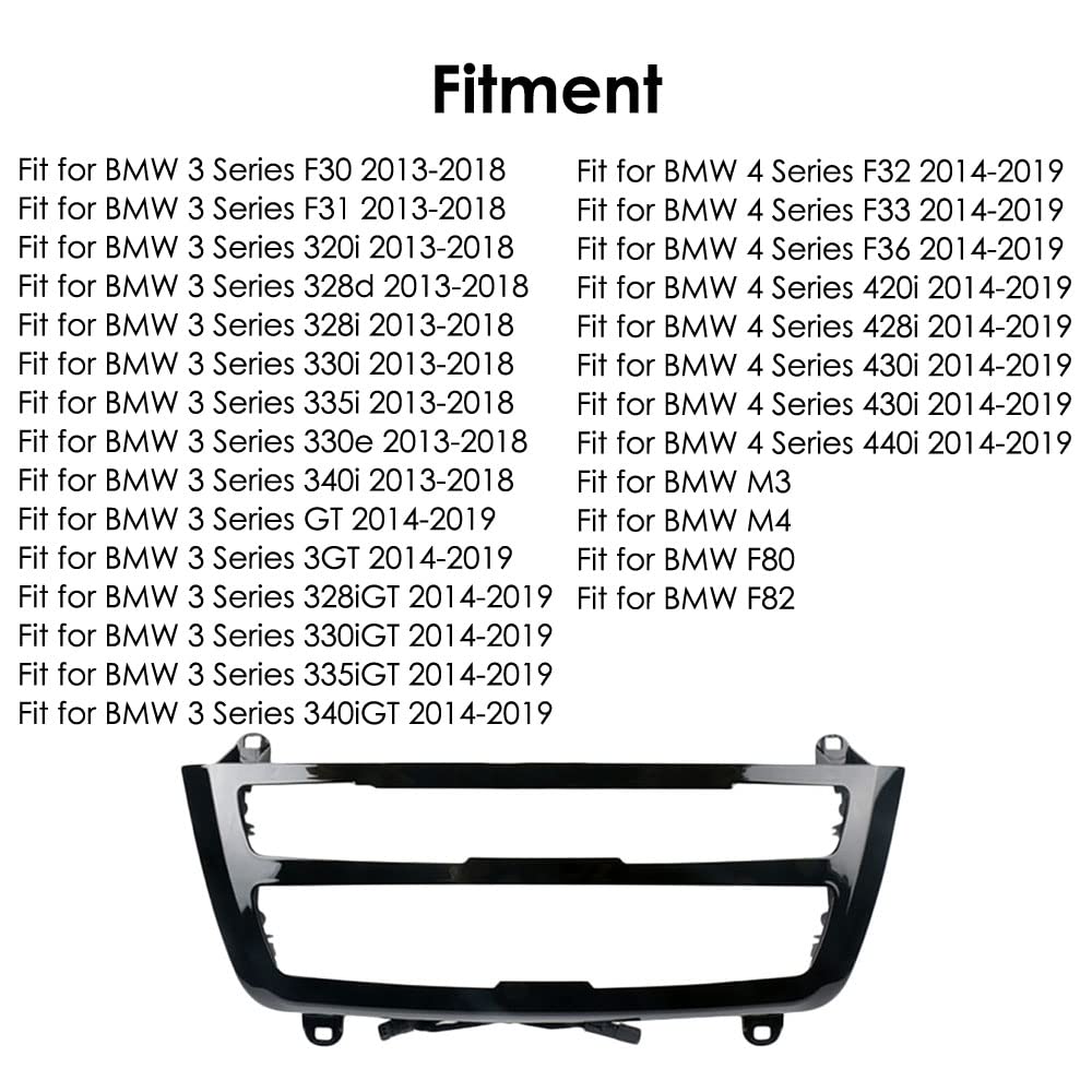 Panel de aire acondicionado interior de coche Riloer iluminación LED luz ambiental consola central de doble color para lámpara de ambiente compatible con B-M-VV 3 4 Series 3GT F30 F36 M3 M4