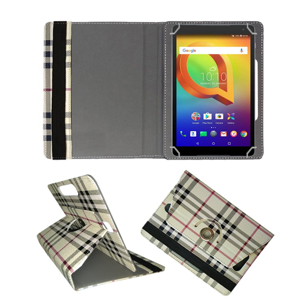 Fastway Rotating 360° Leather Flip Case Cover for Alcatel A3 10 (Volte) 16 GB 10.1 inch with Wi-Fi+4G Tablet Cream (B077HZKJ1Y) Amazon Price History, Amazon Price Tracker