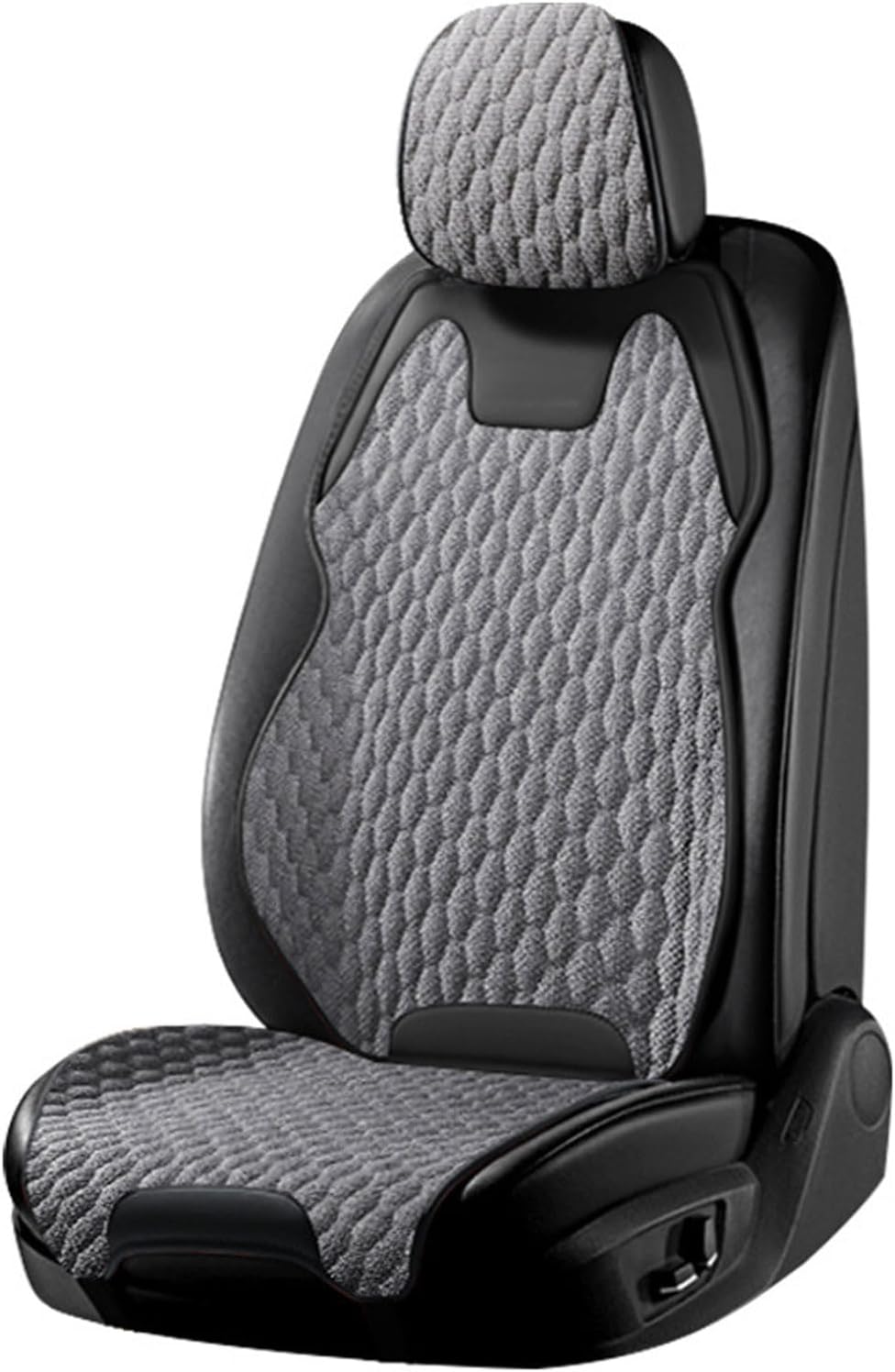 UUJYSEXW Car Seat Cover for Kia Parktown/Picanto(SA)/Picanto Zapp(SA)/Picanto Zipp(SA) 2000-2024, Full Set Seat Cover All Weather Semi-Surrounded Wear-Resistant Comfortable Car Accessories,Grey