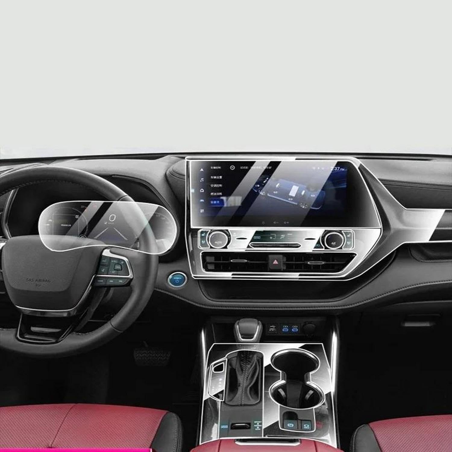 Film de protection TPU pour intérieur Toyota Highlander 2022-2024V