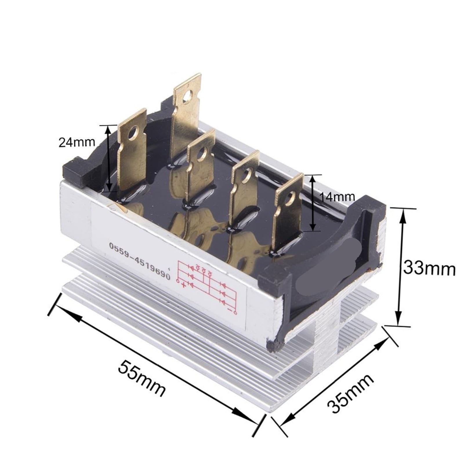 Modulo raddrizzatore a ponte generatore ZPQ20A SQL20A 20A, raddrizzatore a diodo ad alta frequenza e alta tensione 20AMP(SQL20A 3 phase)