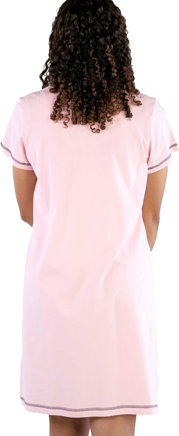 Lazy One Women's Nightgown, Funny V-Neck Sleep Shirt for Women, Novelty Pajama Tees - Image 2