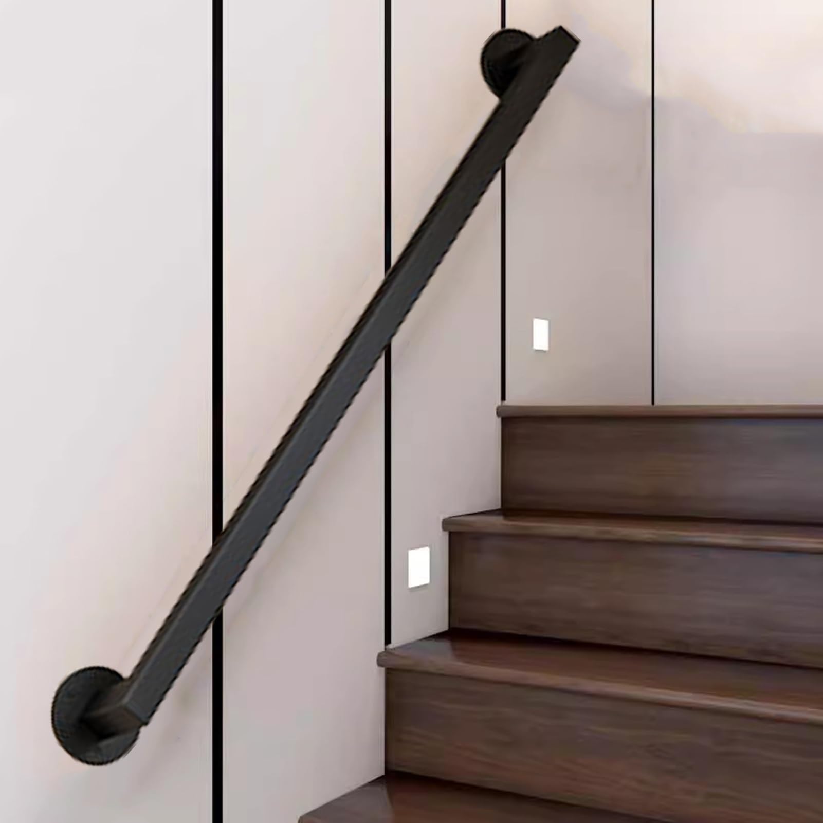 Balustrade murale antidérapante en fer forgé haut de gamme de 3,6 m