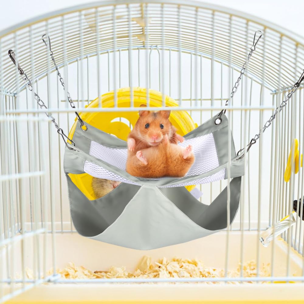 MiOYOOW Amaca per Piccoli Animali, Amache a Doppio Strato per Porcellini D'India Impermeabile, Letto Nido da Appendere per Ratti, Pappagalli, che Giocano e Dormono in Estate