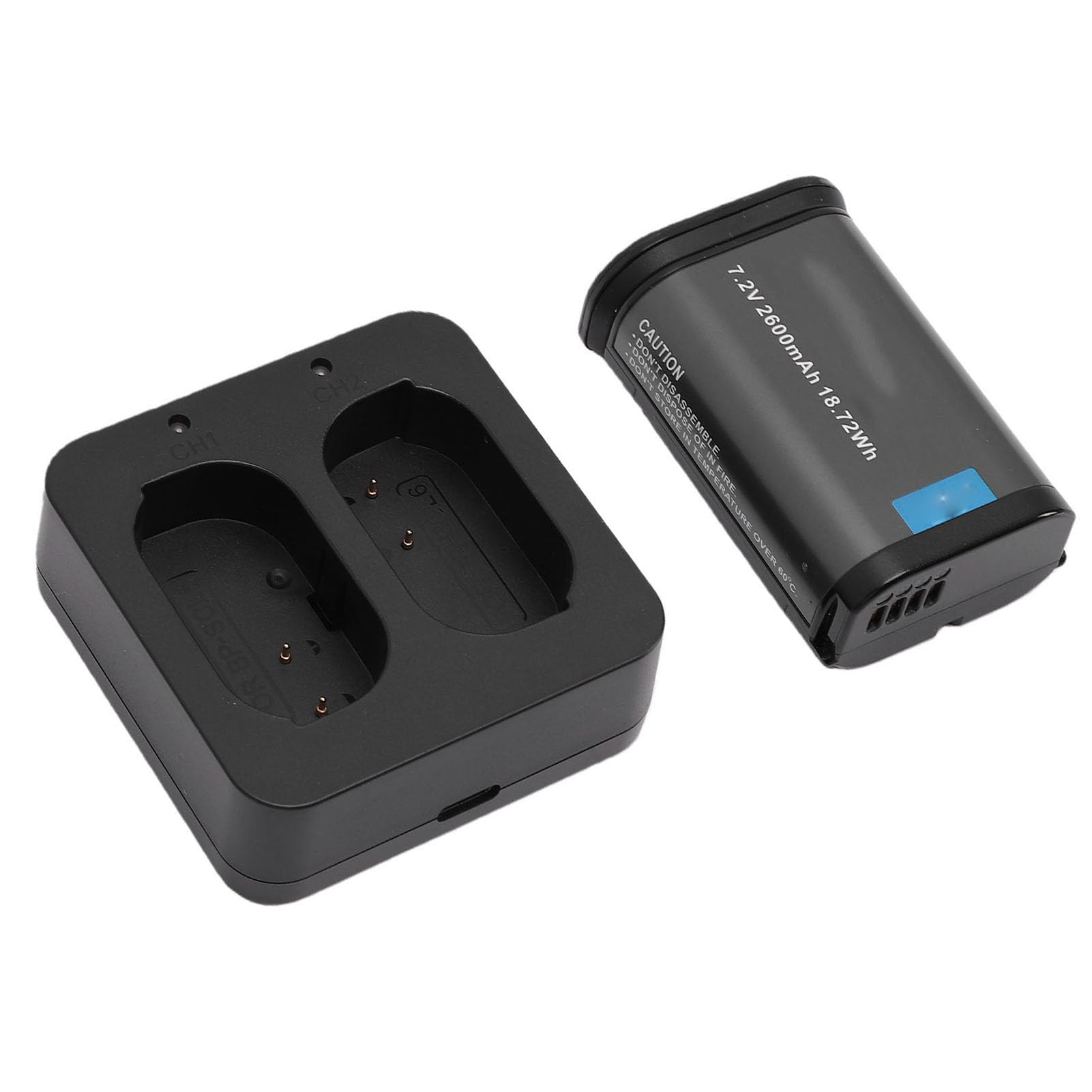 GOWENIC Zamiennik Akumulatora Aparatu i Podwójnej ładowarki USB do BP SCL6 BP SCL4, Akumulator 2600 MAh z Wejściem Szybkiego ładowania PD Typu C do Aparatów Cyfrowych