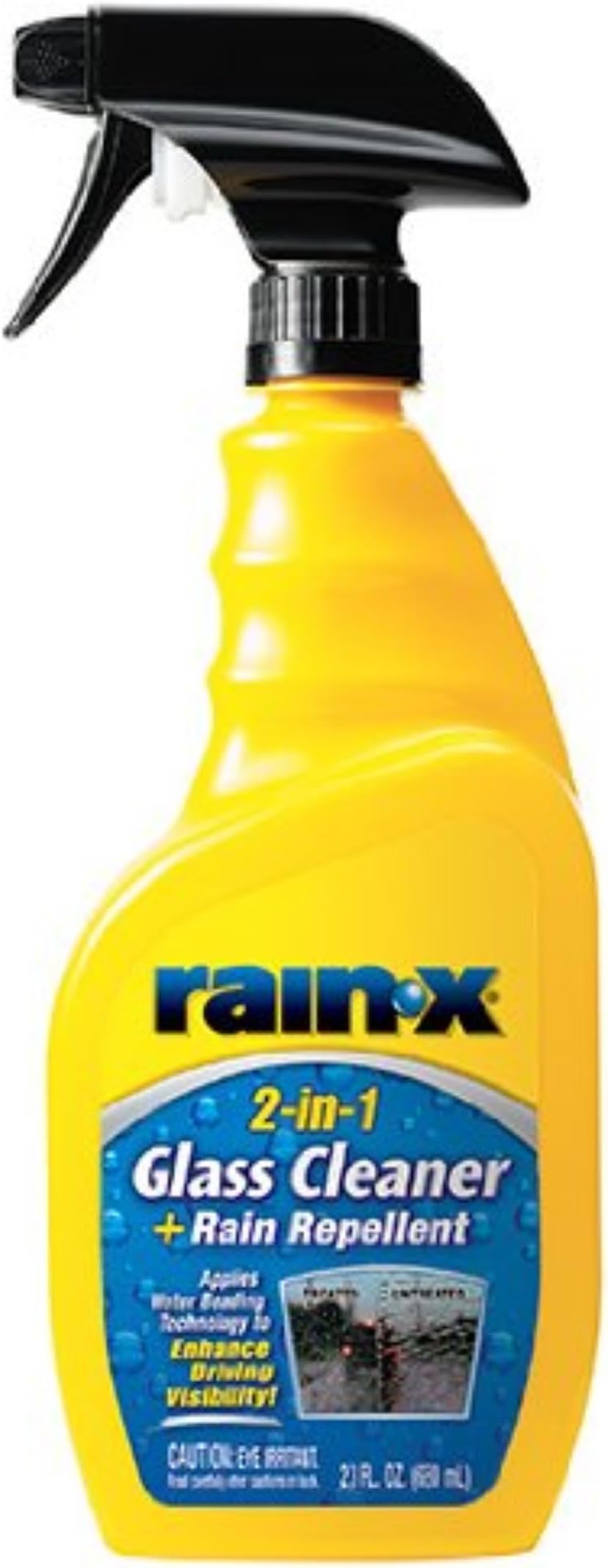Rain-X 5071268-6PK 2-in-1 Glass Cleaner with Rain Repellent - 23 oz. (Pack of 6)