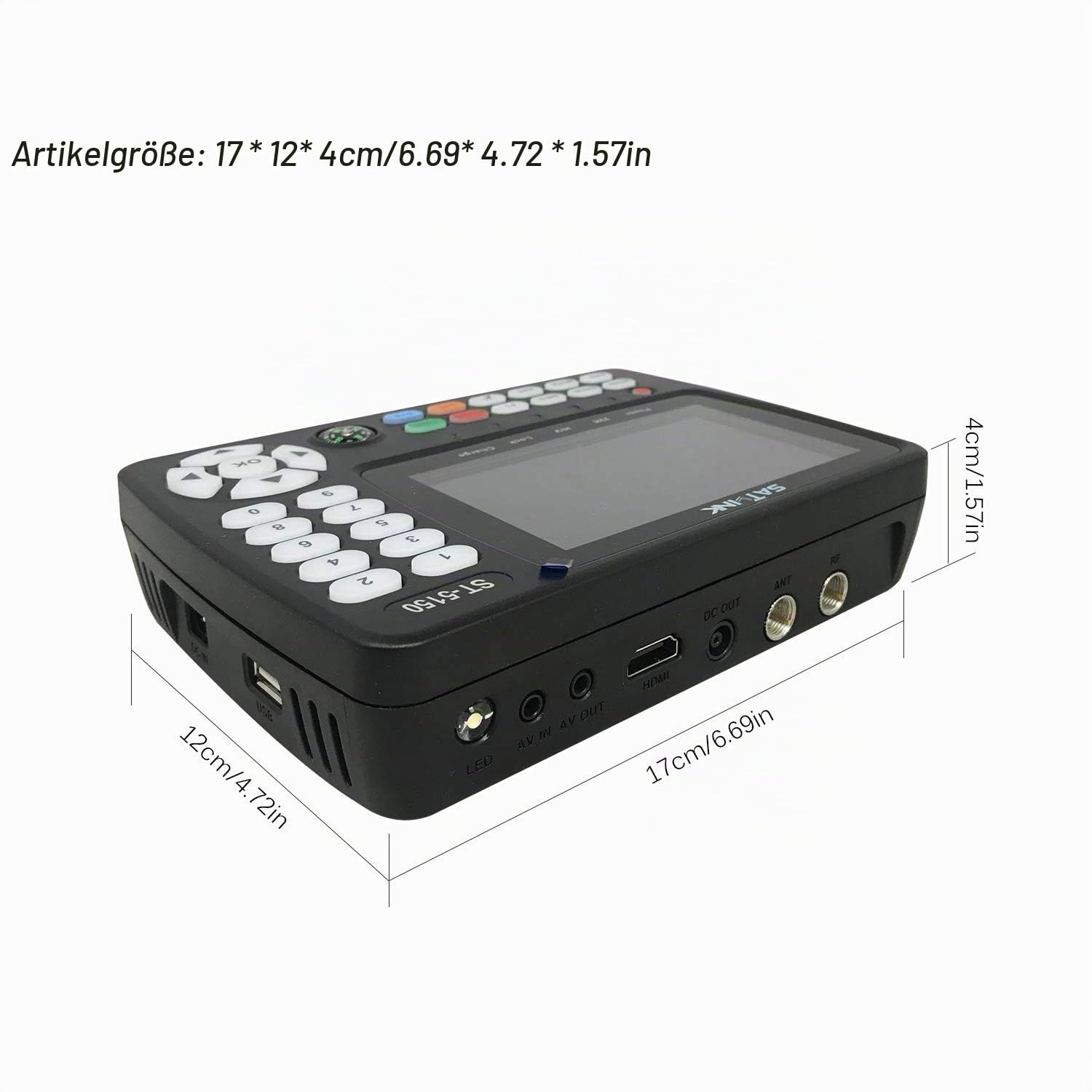 Satfinder Messgerät ST-5150 DVB-S2 / T2 / C COMBO HD Satelliten-TV-Signalfinder Digitaler Handsignalmesser Satellitenfinder H.265