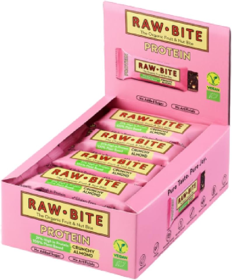 RawBite Organic Protein Bar with Crun...
