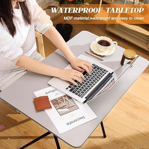 جيجيرو طاولات تخييم قابلة للطي، طاولة تلفزيون قابلة للطي لتناول الطعام، حامل لابتوب الكمبيوتر، الالعاب، المكتب، طاولة نزهة محمولة، سهلة التجميع، موفرة للمساحة، ثابتة ومتينة، 23.6 × 23.6 × 29.5 انش