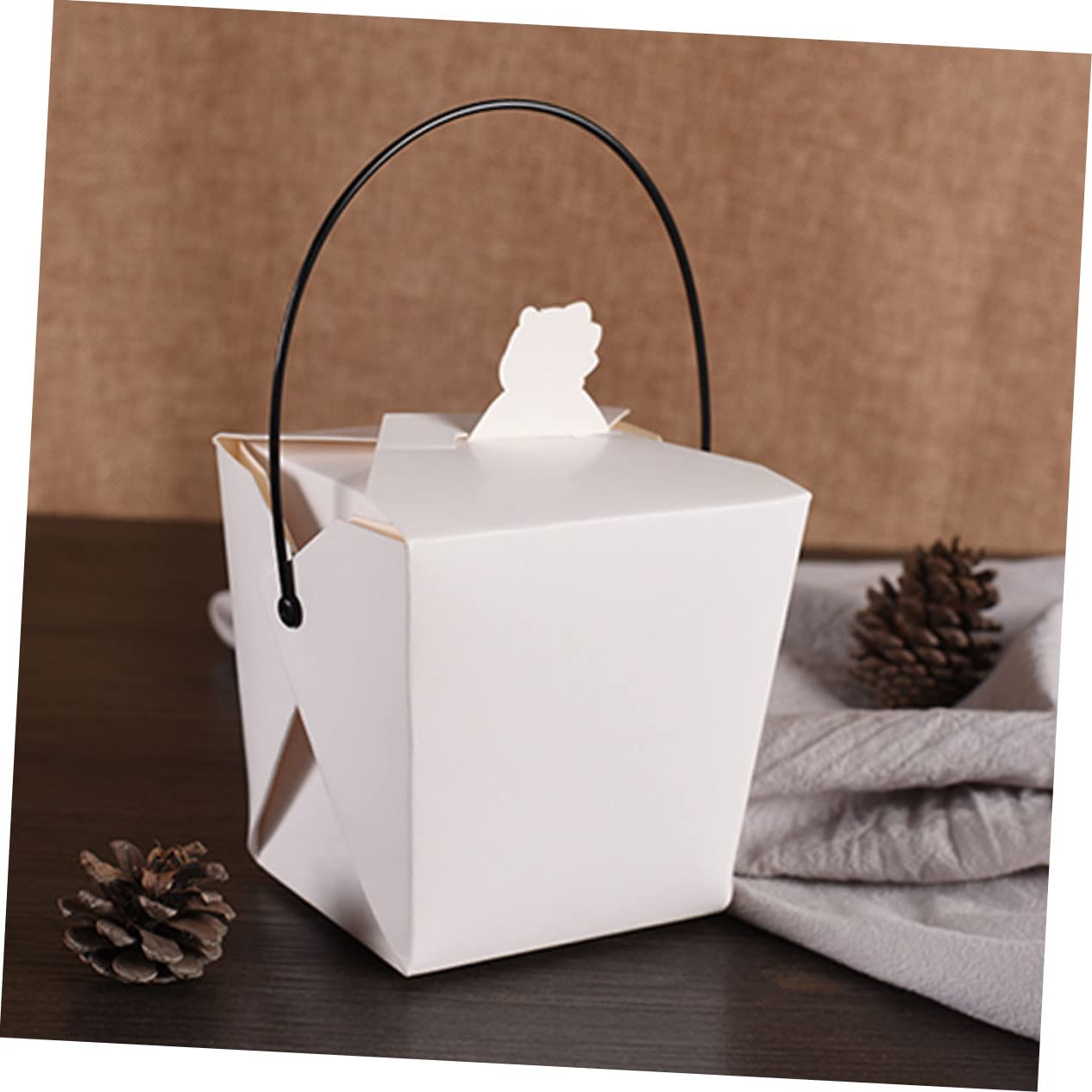 OFFSCH 20Pcs Portable Handheld Snack Containers for French Fries Popcorn Fried Snacks Takeout Take out Boxes for Fast Food