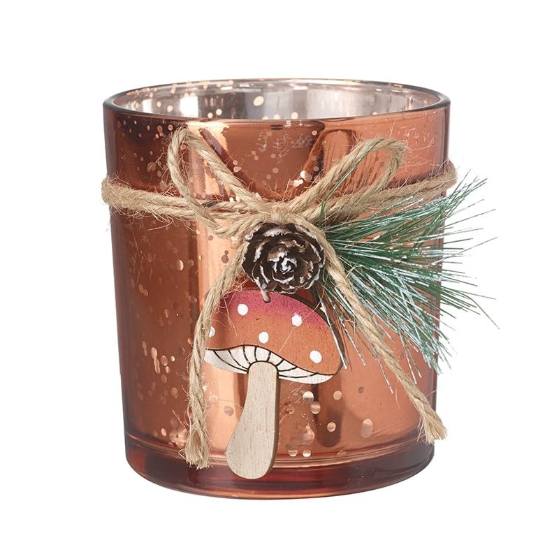 Heaven Sends Bronze Mottled Candle Holder with Toadstool