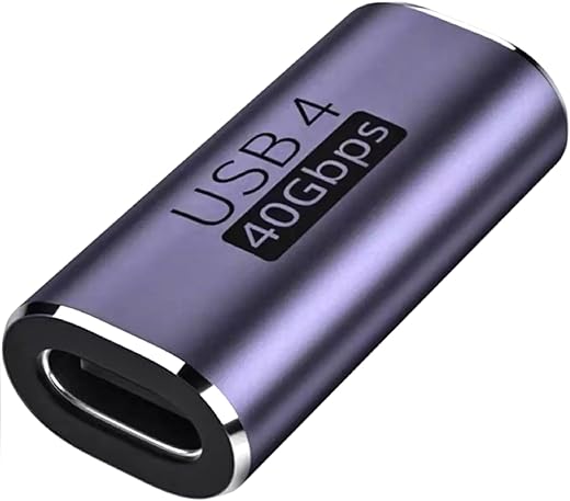 FEDUS USB C Female to Female Adapter, 100W USB C Coupler Extender, 40Gbps, PD 100W, 8K 60hz Video USB C Extension Support USB 4 Cable for…