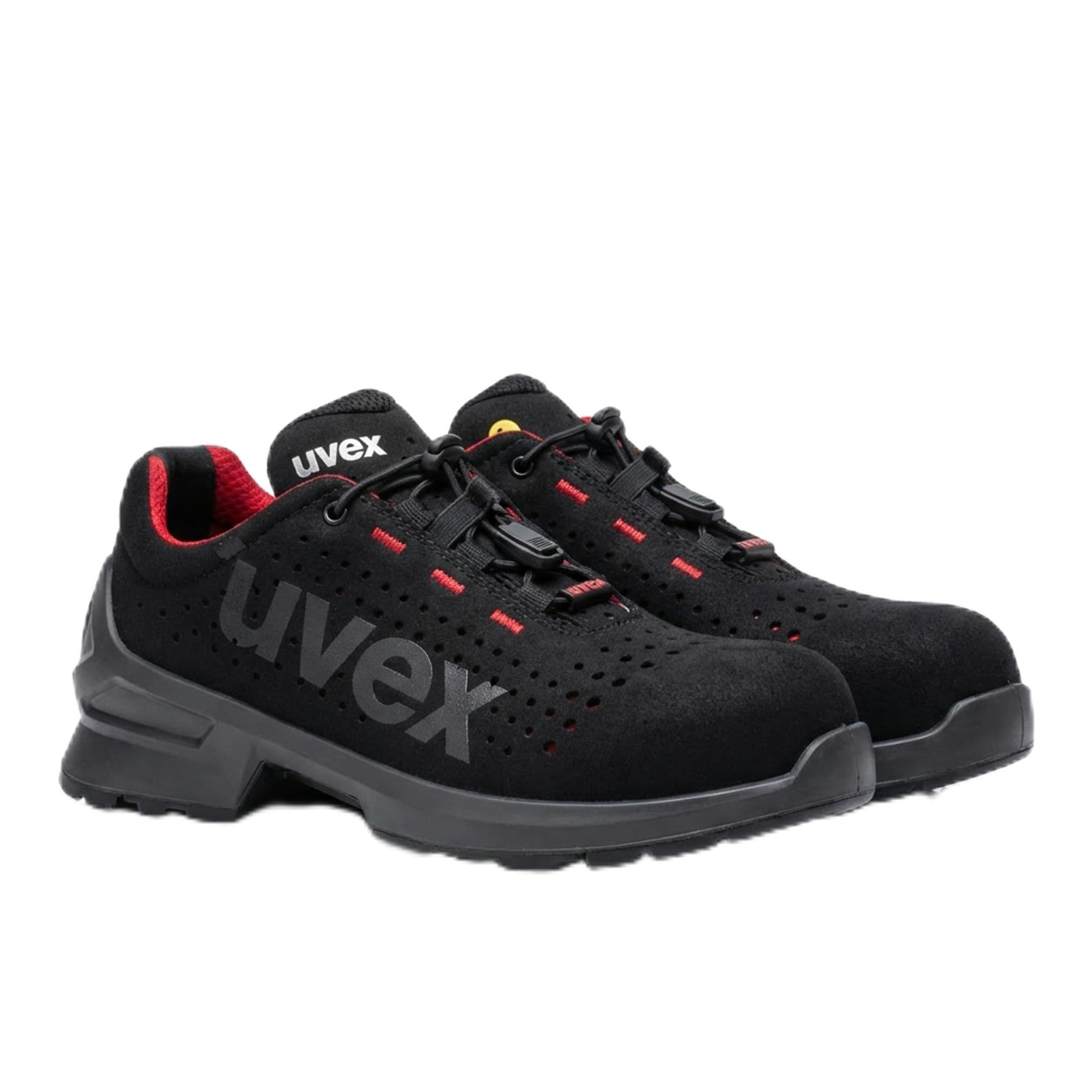 Uvex 1 Duo S1 gelochter Halbschuh - Sicherheitsschuh für leichte Bereiche - sportlich, leicht & flexibel