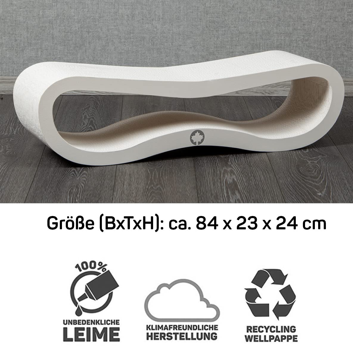 CanadianCat Company | White Edition - Set | Kratzbrett Orbit 2.0 + Limitierte Tasse Love
