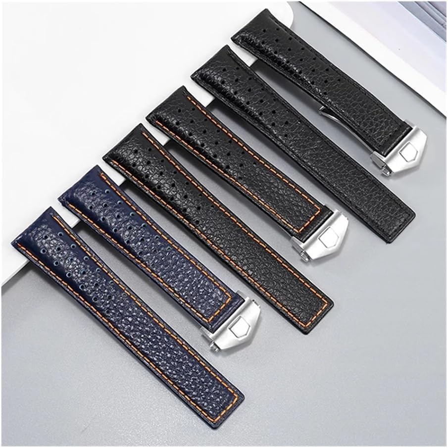 Men's Leather Watch With Accessories Fit For Heuer Monaco Watchband CAW211M 211P CAW211R 211T Strap 22mm Breathable Soft