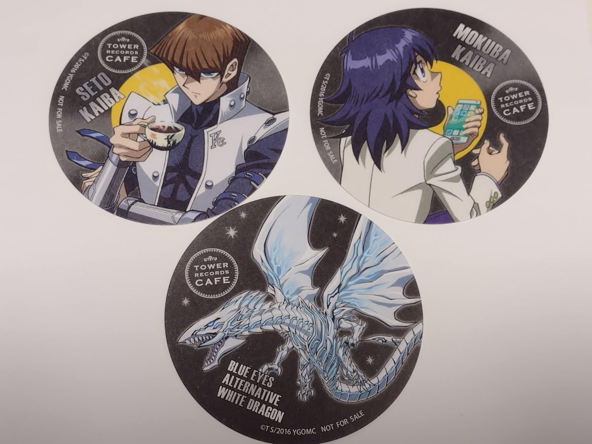 遊戯王　海馬瀬人　神官セト　モクバ　青眼の白龍　グッズ　TOWERRECORDS Amazon.co.jp: 遊 戯 王 タワーレコードカフェ コースター 海馬瀬人