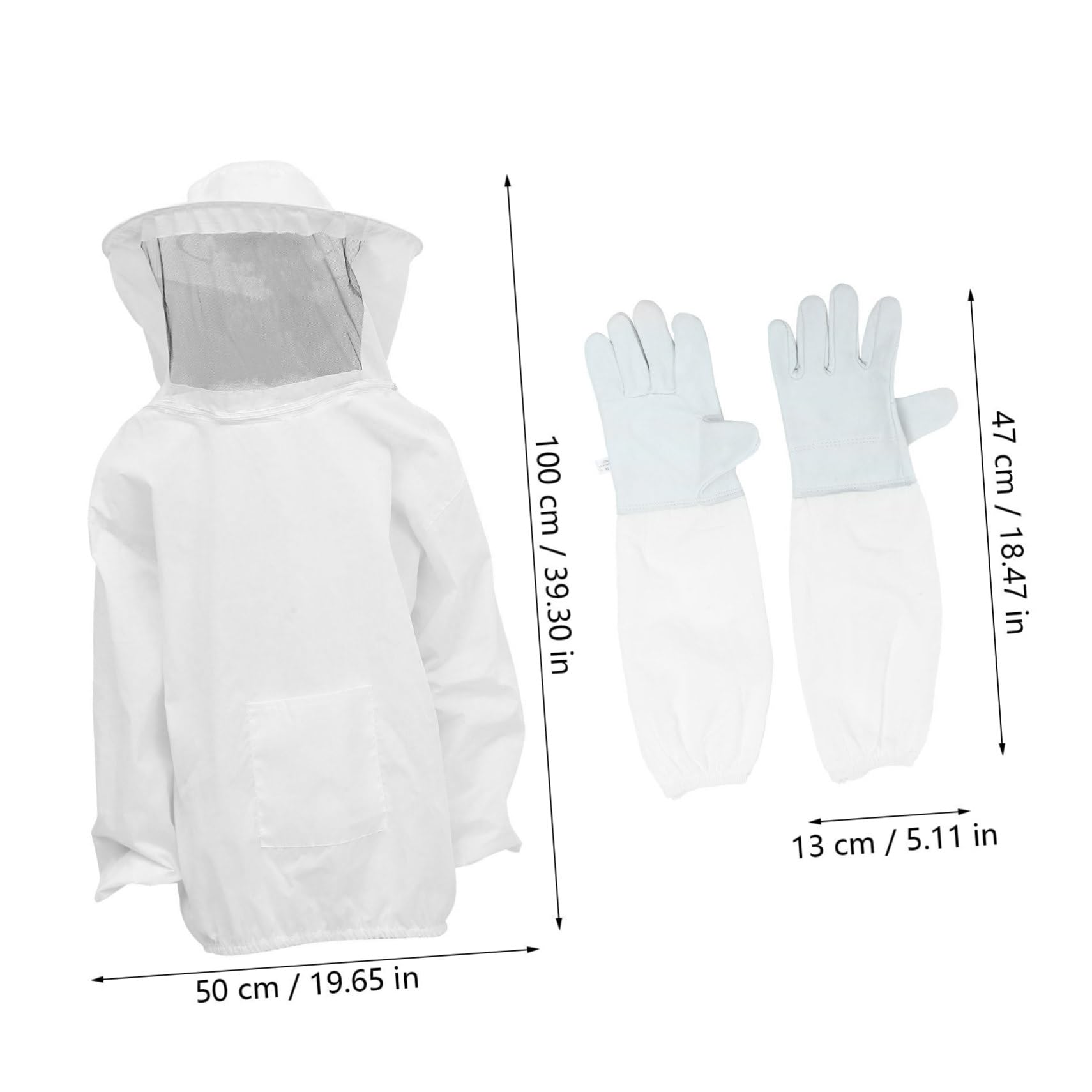 SOIMISS Tuta Da Apicoltore Per Apicoltori Cappello Apicoltore Vestiti Da Guanti Lavoro Attrezzatura Per Apicoltura Protettivo Kit Completo Per Apicoltura