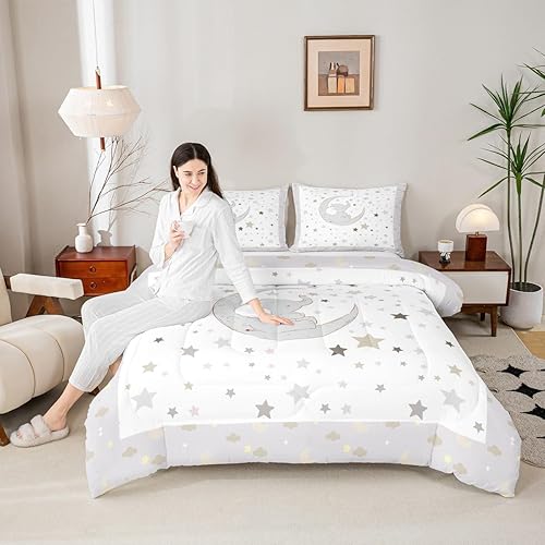Kids Bedding Set Cartoon Elephant Comforter Set Twin Size Cute Animals Theme Qui