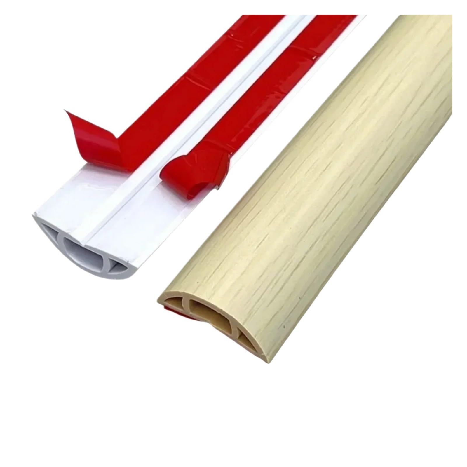 Canalina Passacavi da Pavimento 1PC 1M/2M/3 Metri Grano di Legno Acero Pavimento Copertura del Cavo PVC Protezione Hider cavo Alimentazione Maniche Estensione Della Parete Filo Elettrico(3.0m)