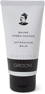 Groom Aftershave Balm. Premium Aftershave Lotion, Moisturizes and Soothes Face after shaving. Eliminates Razor Burn For A Silky Smooth Finish