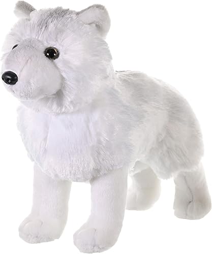 Miniatura 3 de Wild Republic Peluche de lobo ártico, animal de peluche, regalos para niños, Cuddlekins de 12 pulgadas