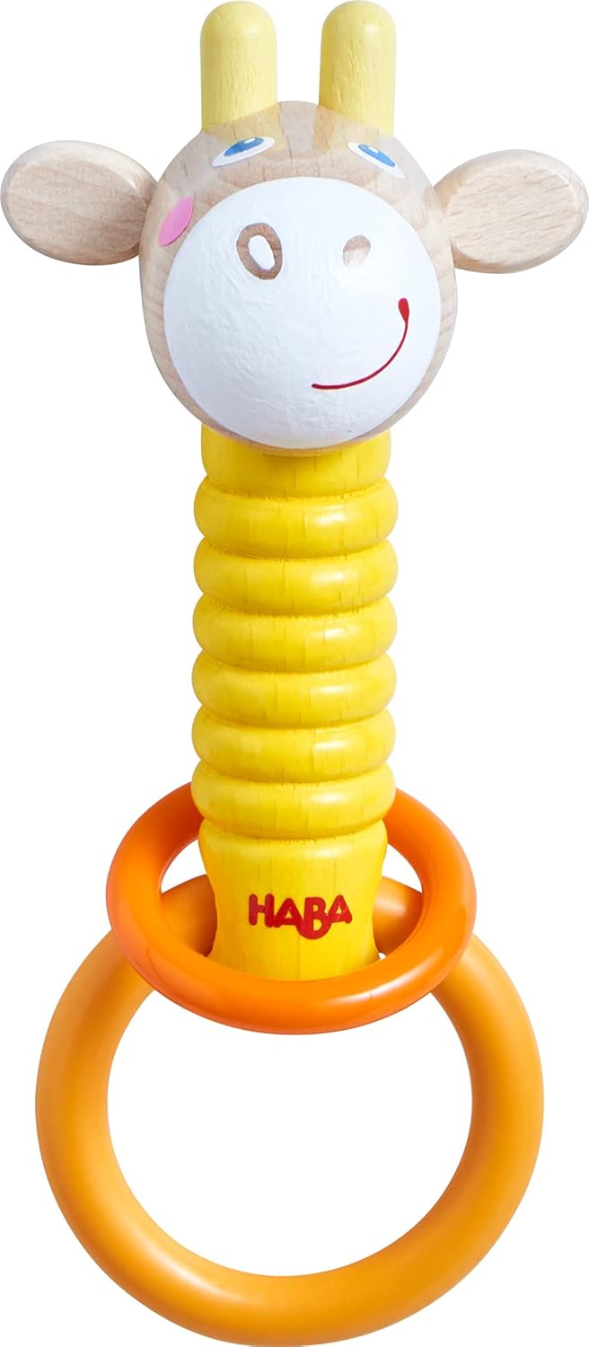 HABA 305924 - Sound Giraffe, Sound Toy from 6 Months, Yellow
