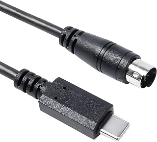 Youtang USB-C auf Mini-Din 7-poliger Stecker Kabel für IK Multimedia iRig-Serie, kompatibel mit HD, HD-A, Keys, I/O 25, I/O49, MIDI 2, Pro, Pro Duo, Pro Duo I/O, Pro I/O, Stream (USB-C auf Min Din,