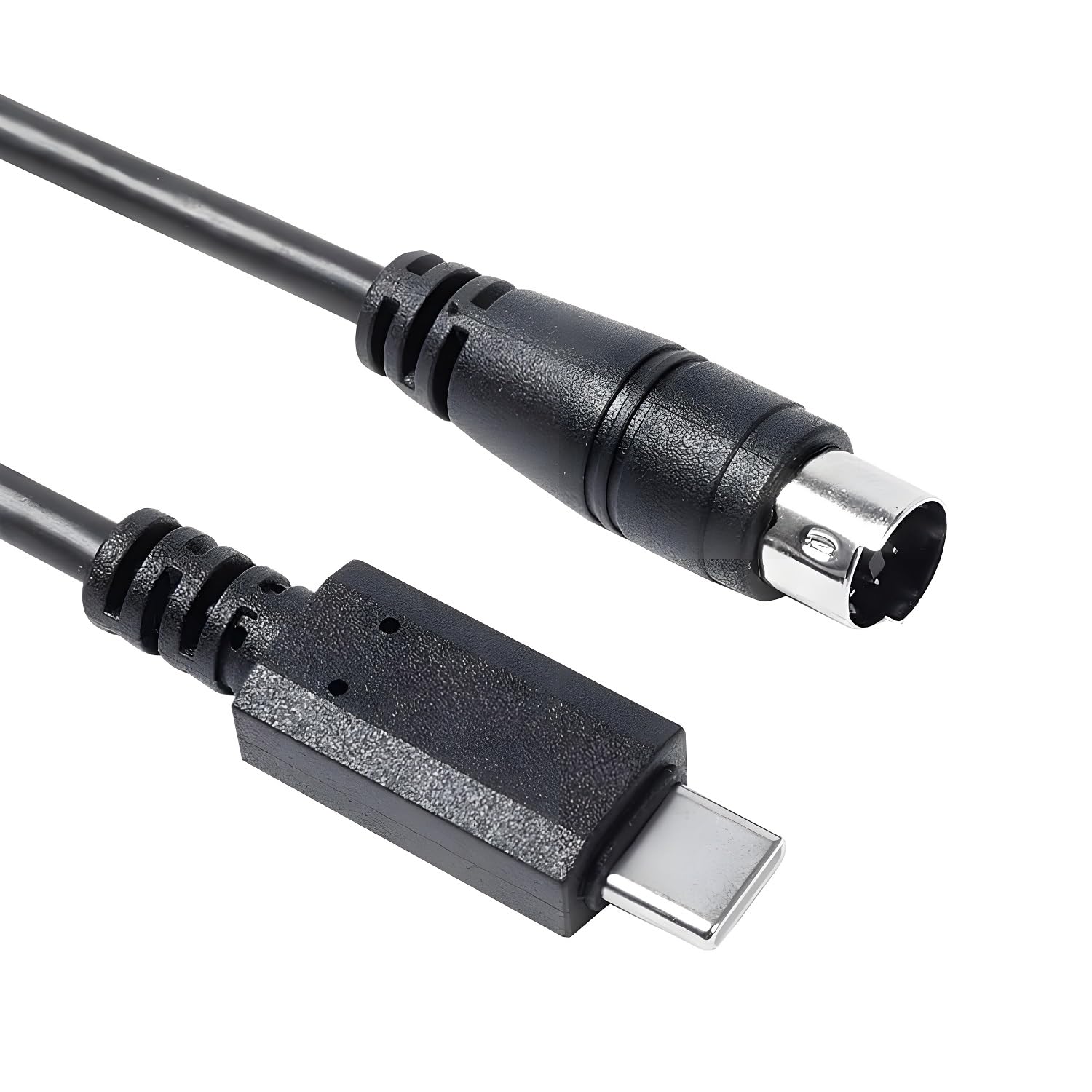 USB-C to Mini-Din 7 Pin Male Cable for IK Multimedia iRig Series, Compatible with HD, HD-A, Keys I/O 25, I/O49, MIDI 2, Pro, Pro Duo, Pro Duo I/O, Pro I/O, Stream,Stream Pro (USB-C to Min Din, 6FT)