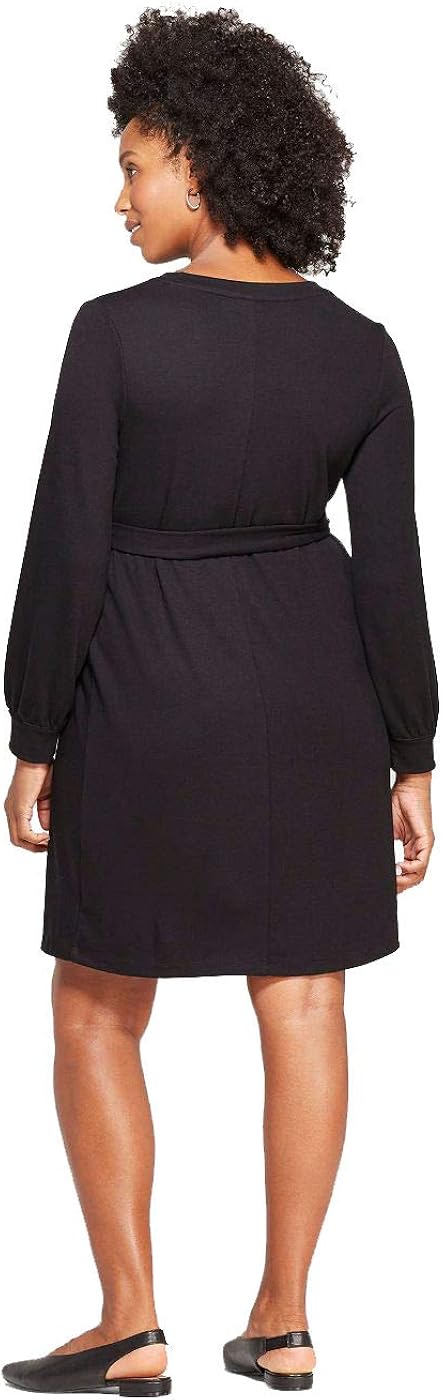 Ingrid & Isabel Women's Maternity Tie Front Dress - Black - at  Women’s Clothing store