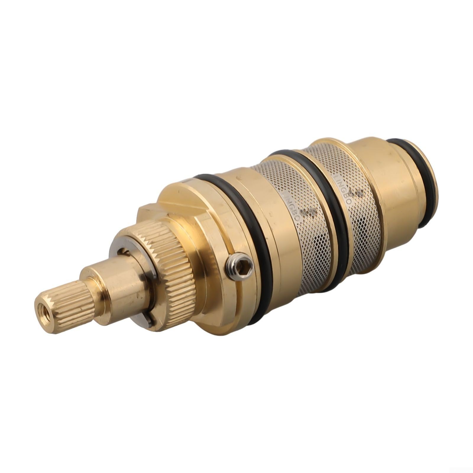Whychstore Cartouche thermostatique universelle en cuivre avec contrôle de la température - Valve de douche en laiton pour divers appareils de barre de douche, NOUE68BW17ZZWWKU70706WF23360