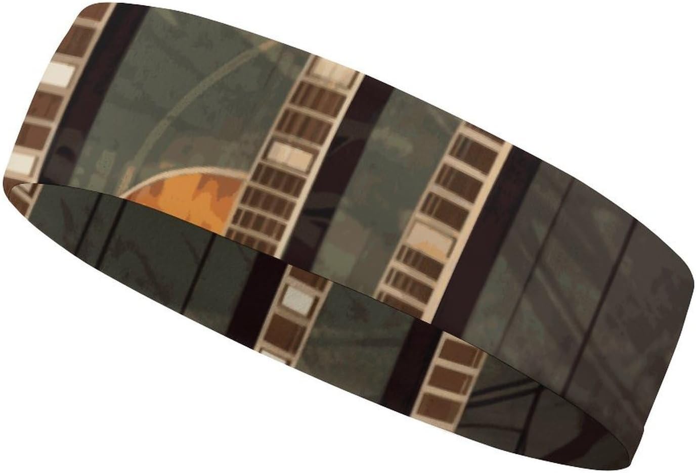 Guitars Art Sports Headbands for Men, Breathable Hair Bands for Women, Moisture Wicking Athletic Sweatband, Personalized Wristband for Running, Gym, Workout