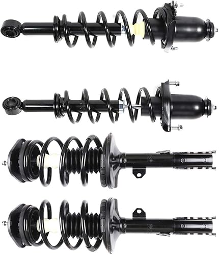 SCITOO Par delantero y trasero de puntal y resorte completo compatible con 2004-2009 para Toyota Prius Complete Struts 172358FL 172357FR 172394L