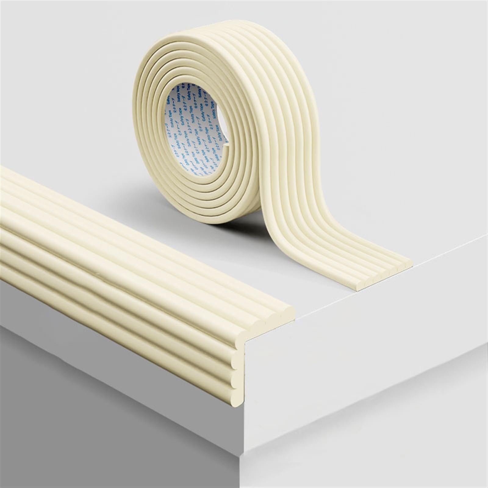 Pare-chocs de meubles extra épais en forme de M, protection de pare-chocs de sécurité for bébé en mousse 6,6 pieds 16,4 pieds, coussin de bord de bureau flexible for les marches d'escalier de la mater
