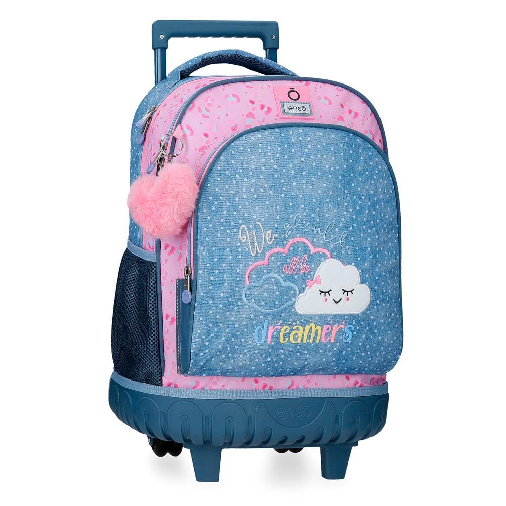 Enso Dreamer Mochila 2 Ruedas Azul 33x44x21 cms Poliéster 30,49L