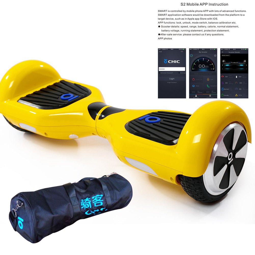 Hangzhou Chic Intelligent IO Smart Balance Scooter Board S2 with APP Controller Led Light