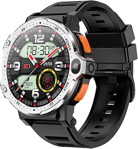 Pyrrhionia Reloj inteligente 4G con GPS 2GB+16GB 4GB+64GB 1.54 pulgadas pantalla redonda hombres Smartwatch doble cámara Android 8.1 WiFi mapas