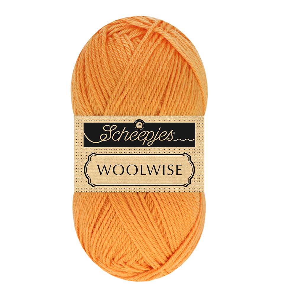 Scheepjes Woolwise 100g 721 Marigold Orange Knitting and Crochet Yarn, 1x100g