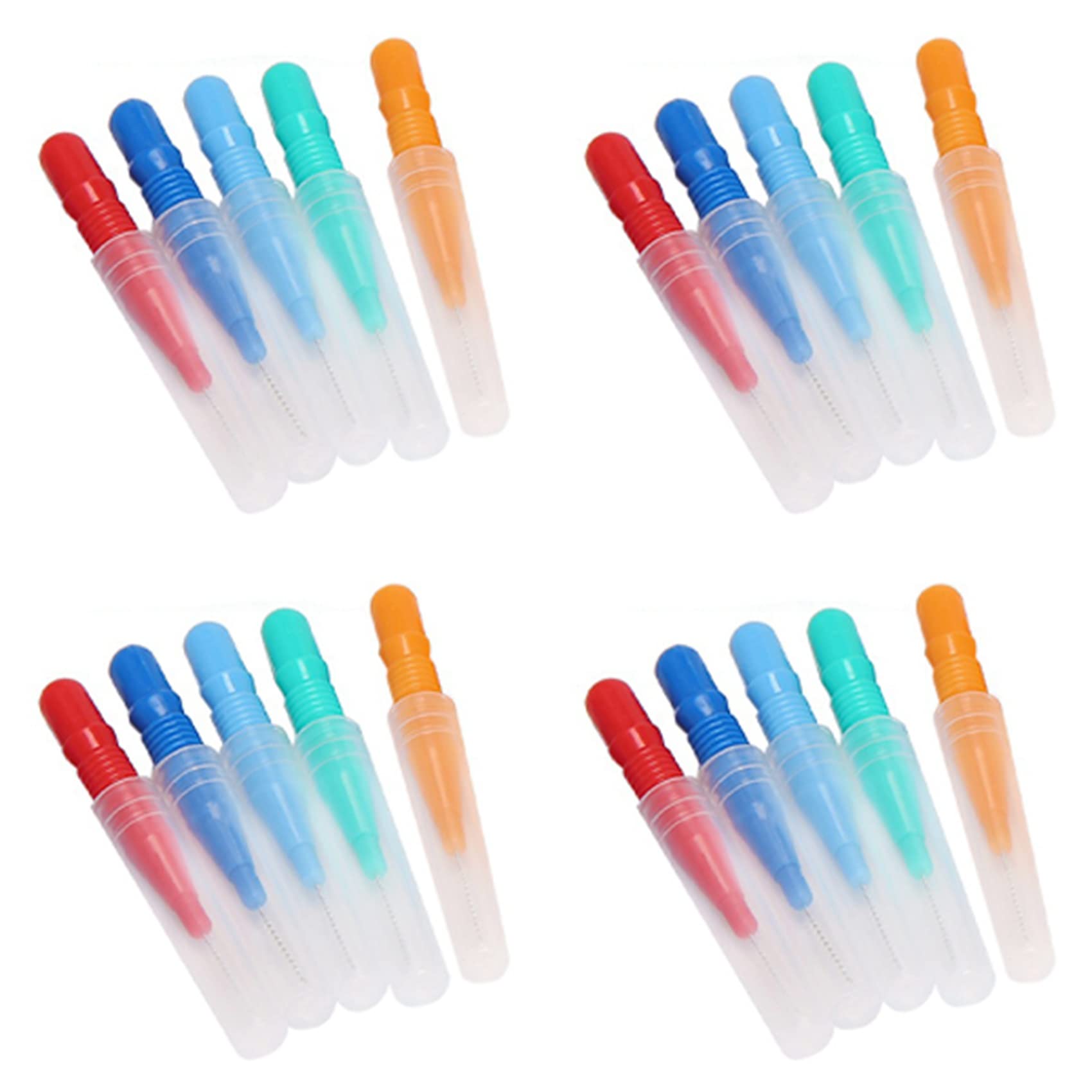 Cepillo Interdental de 1000 Piezas Dientes Suaves Selecciones Dentales Cepillo Interdental de Hilo Dental Recarga de Limpiadores de Palillos Dentales