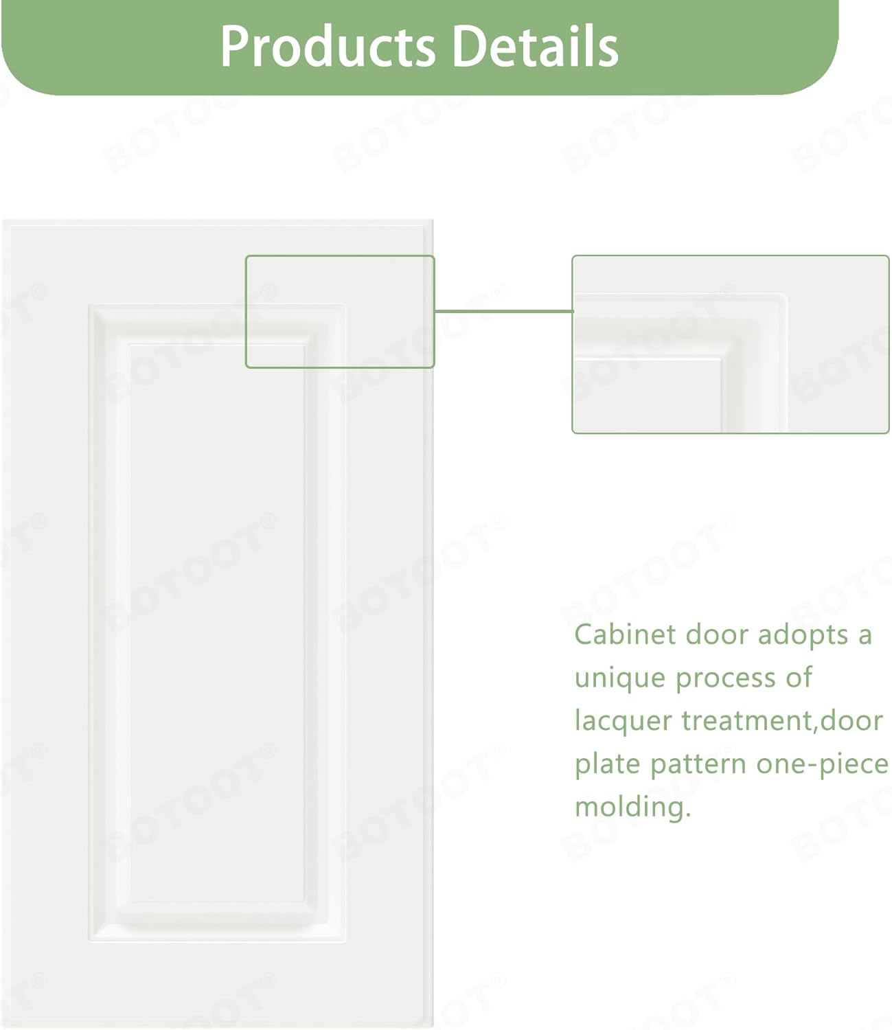 Built-in Cabinet Doors - Cabinet Replacement Doors for Kitchen, Living Room, Bedroom, Bathroom - 29 Inch High (White, 15.5 Inch Wide)