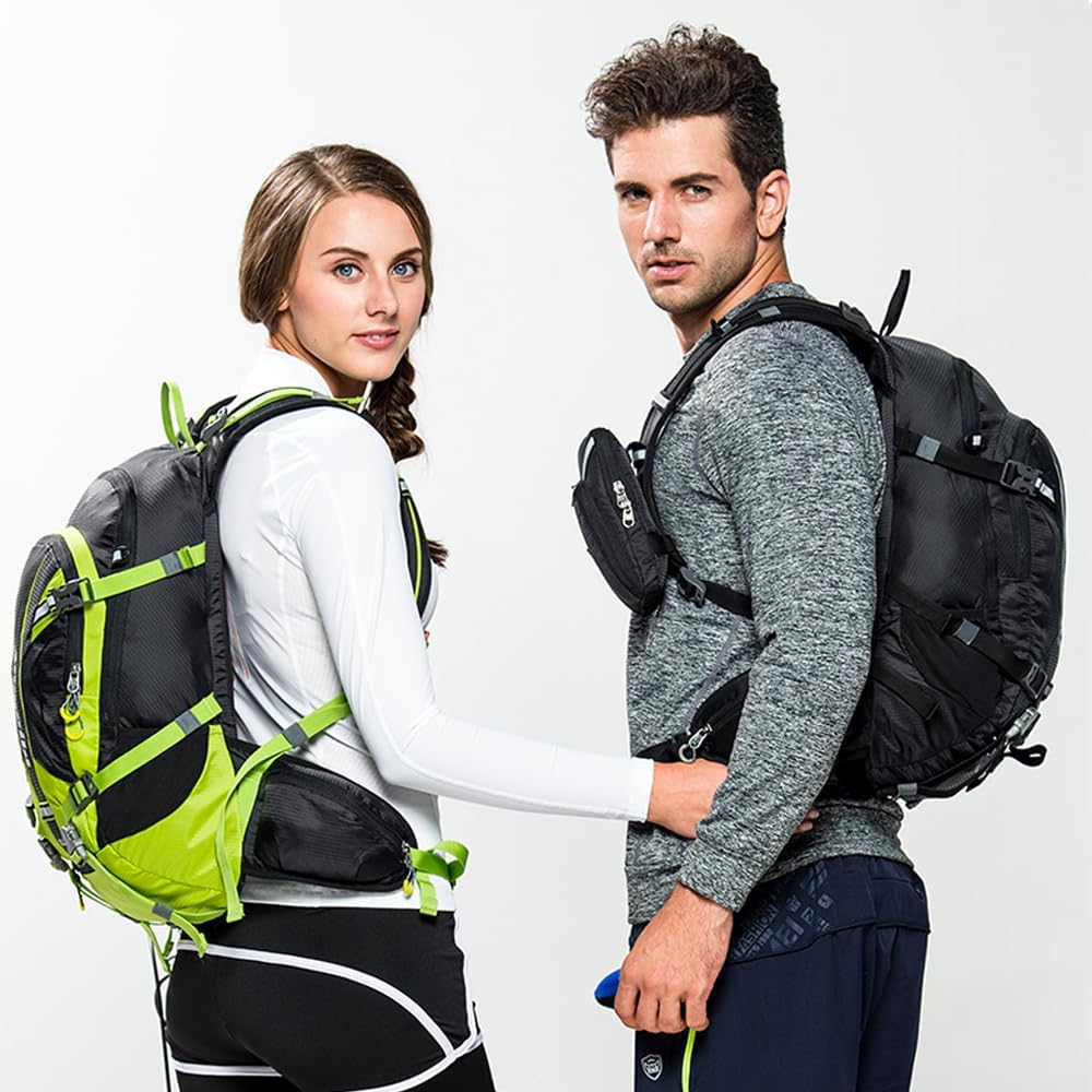 toptrek Mochila de ciclismo impermeable de 20 L, ultraligera para hombre y mujer, con protección contra la lluvia y cubierta para casco, mochilas Mountainike MTB