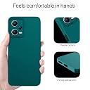 Pikkme Mi Redmi Note 12 5G Back Cover Soft Matte Liquid Silicone TPU | Camera Protection | Shockproof Slim Back Case for Mi Redmi Note 12 5G (Green) gallery image