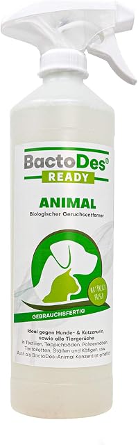 BactoDes Animal Ready środek do usuwania zapachów i plam w sprayu, gotowy do użycia, enzymatyczny, 1 l