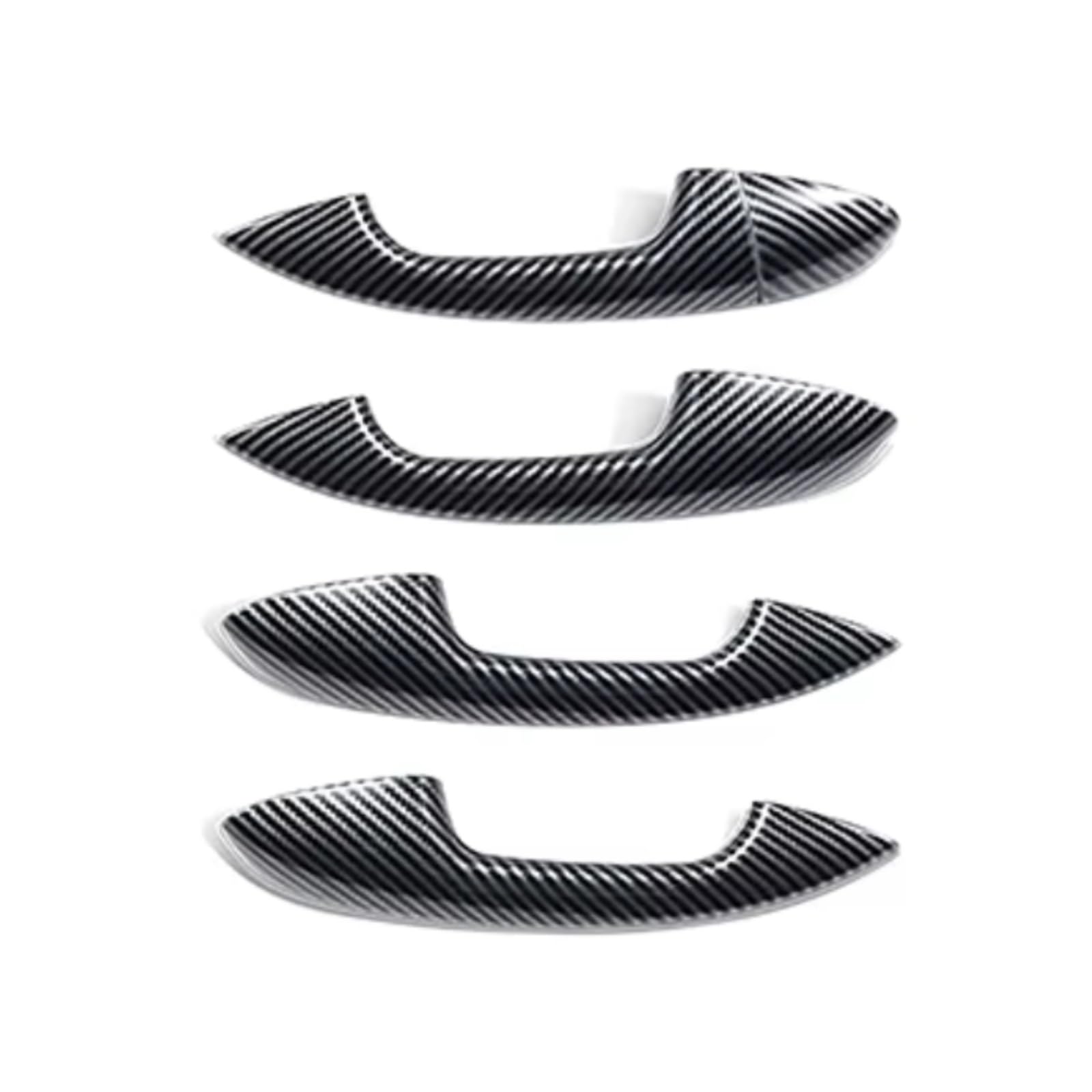 Zcxfdthf Carbon Style 4Pcs Door Handle Covers Part Compatible With Benz For W205 2015-2021 For W213 2016-2023 For W247 2020-2024 Car Door Handle Cover Trim Set(Carbon Style 4Pcs)