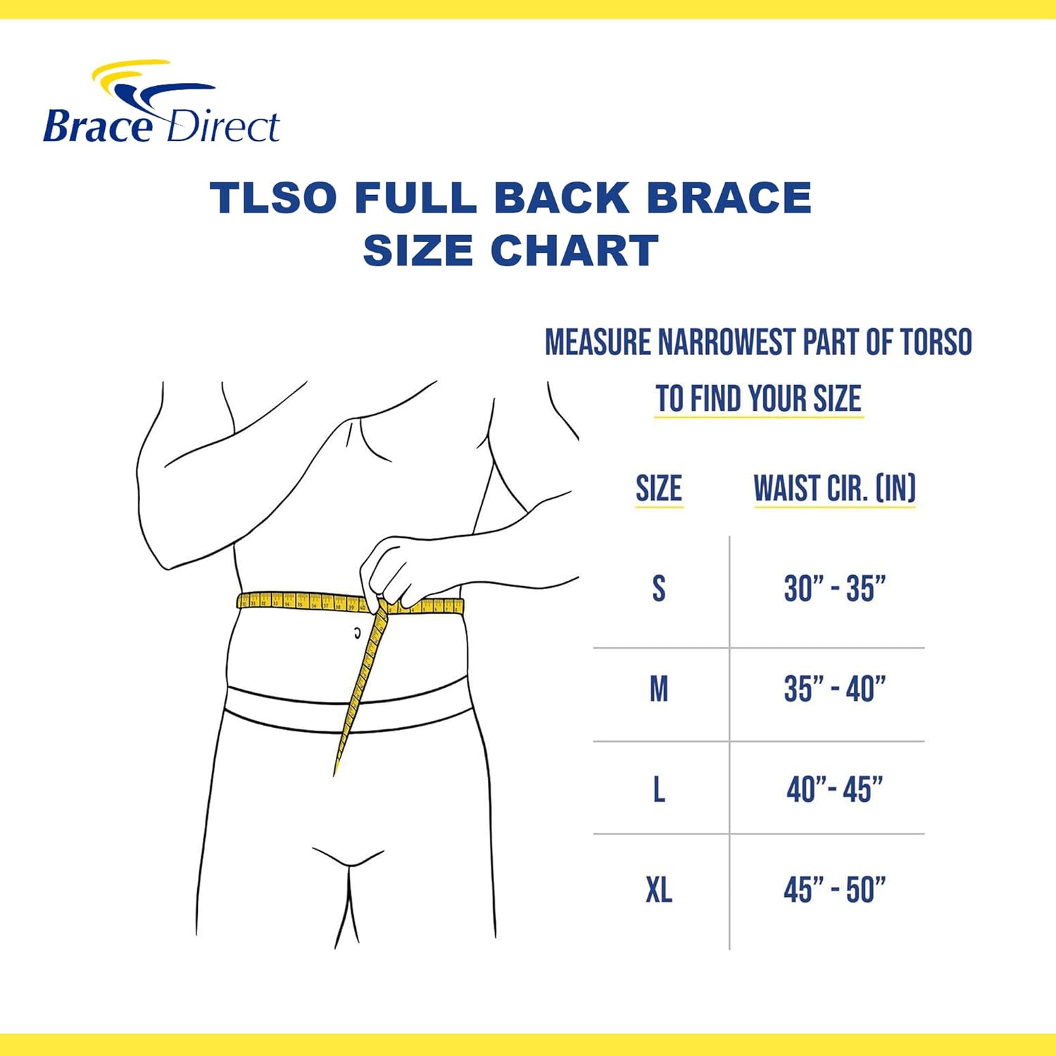 Black Lightweight Adjustable Full Back Support Brace